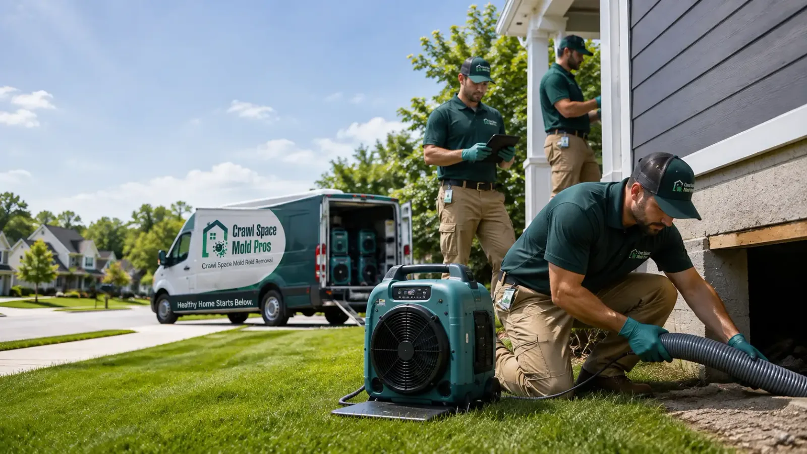 Crawl Space Mold Removal in Catawba, WI